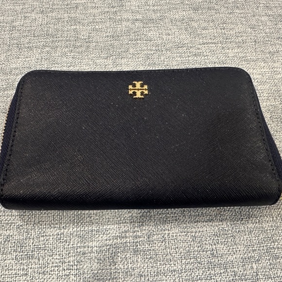 Tory Burch Handbags - Tory Burch Black Wallet with Gold Accents